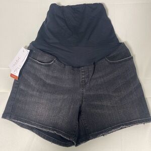 Ingrid & Isabel High Waist Black Denim Shorts